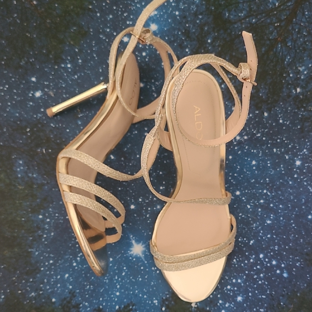 Aldo Rose Gold Stiletto Heels